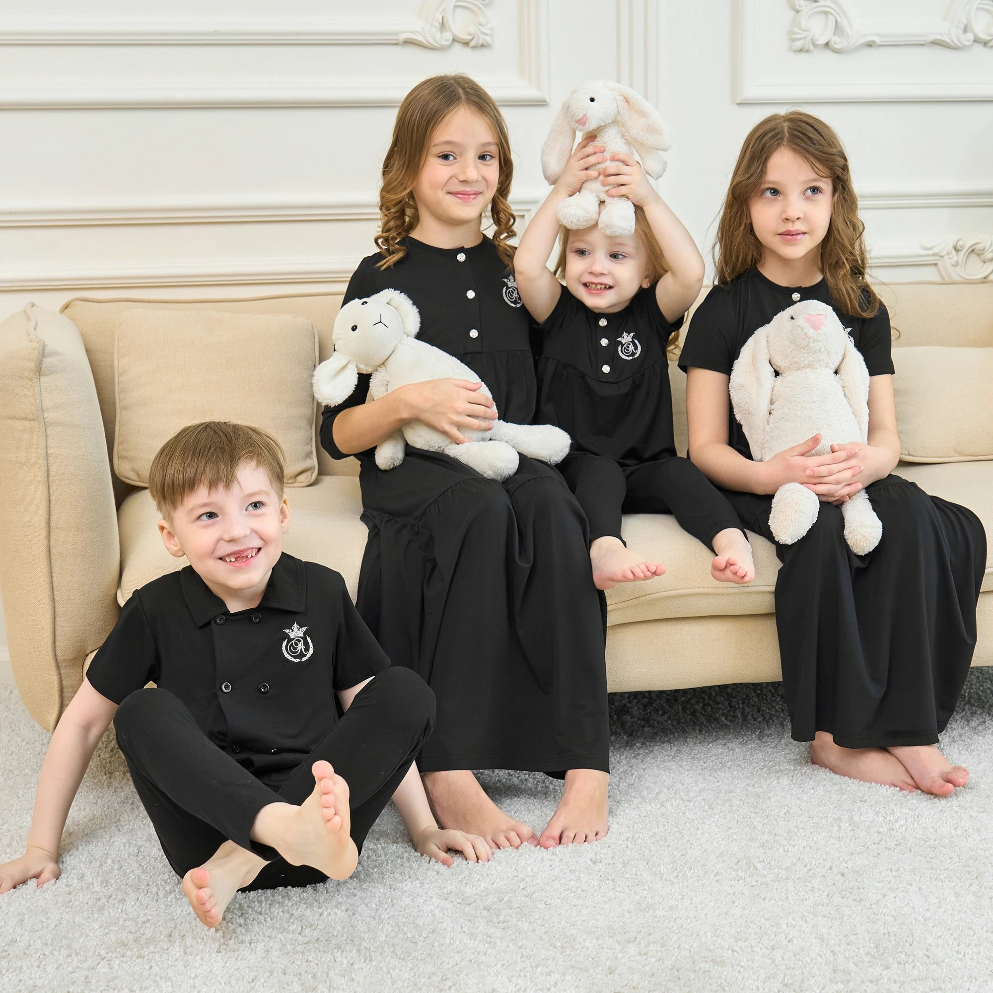 AP SS25 Friday Collection Girls Maxi Dress Embroidery Baby Romper Boys Clothing Set High Quality
