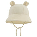 Soft Cotton Baby Sun Hat With Ears Cute Bunny Newborn Boys Girls Bucket Hat Summer Kids Toddler Panama Cap 0 to 12 Months