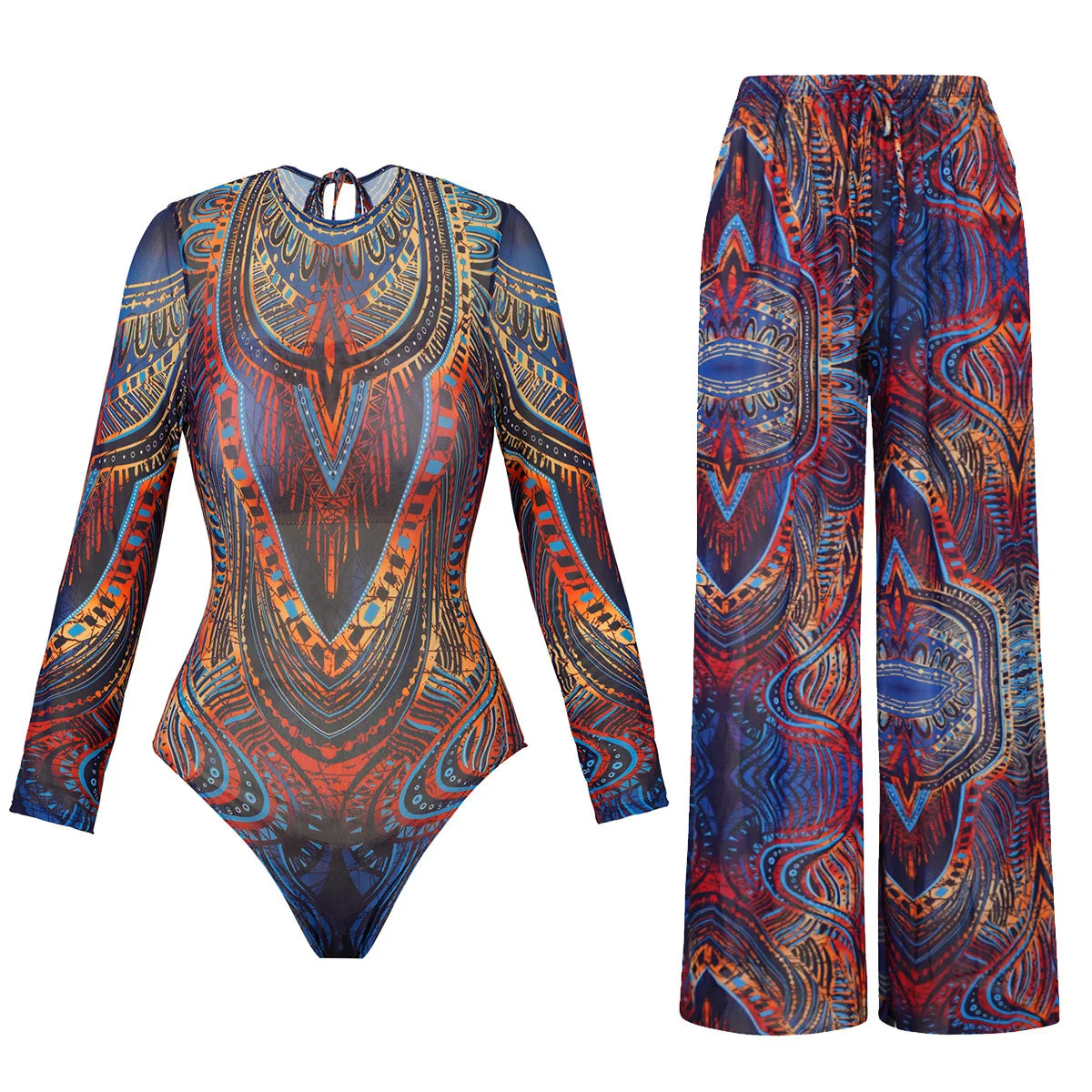 2 Piece Sets Swimwear And Panst Sexy Swimsuit Women Summer Bathing Suit Bikini Set Beach Cover Up Swimming Suit Купальник