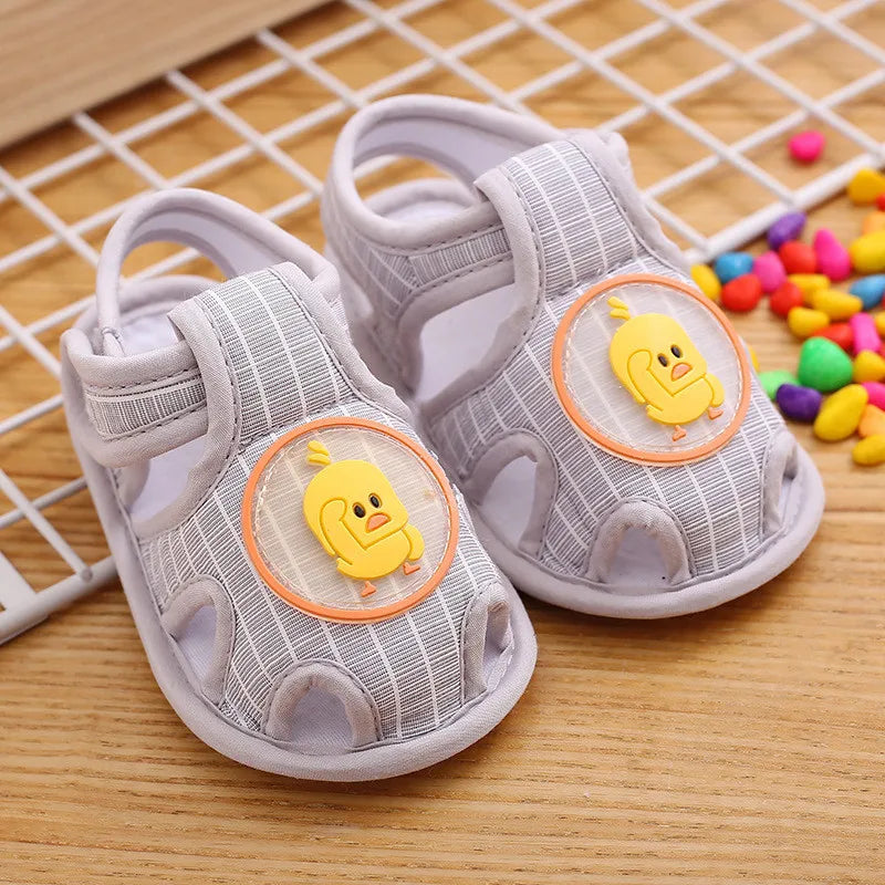 Summer Toddler Infant Kids Baby Cute Casual Princess Sandals Lovely Cartoon Soft Crib Shoes Boy Girls First Walkers Floor Shoe