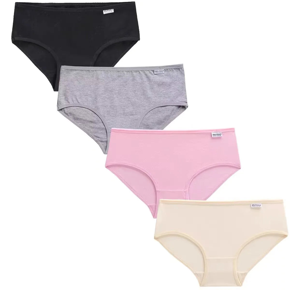 4Pc Teens Teenage Panties Kids Underwear Children Cotton Kids Girls Solid Color Puberty 10-16years