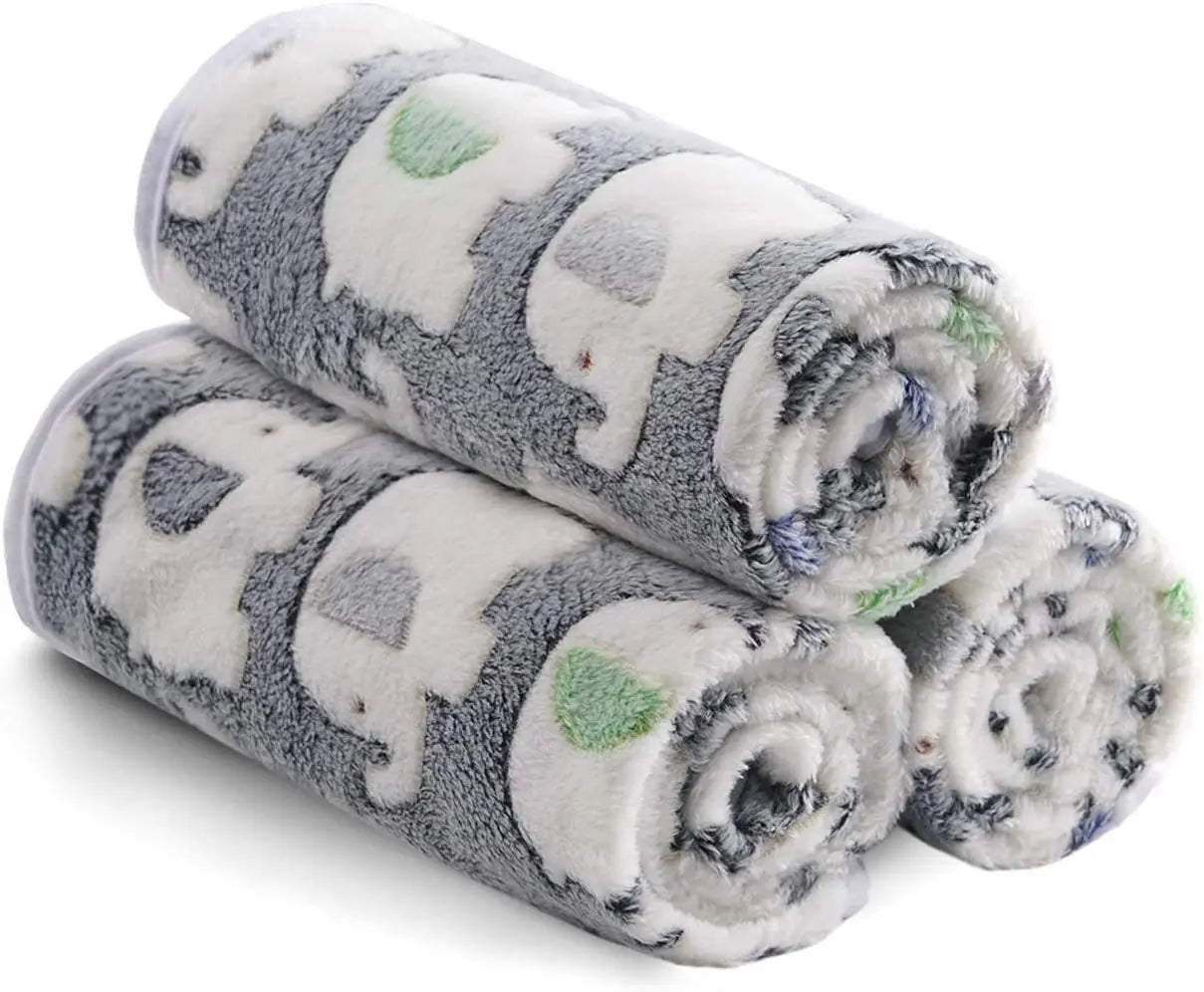 ✅ Cute Elephant Baby Blanket – Soft Coral Fleece Swaddle & Stroller Blanket