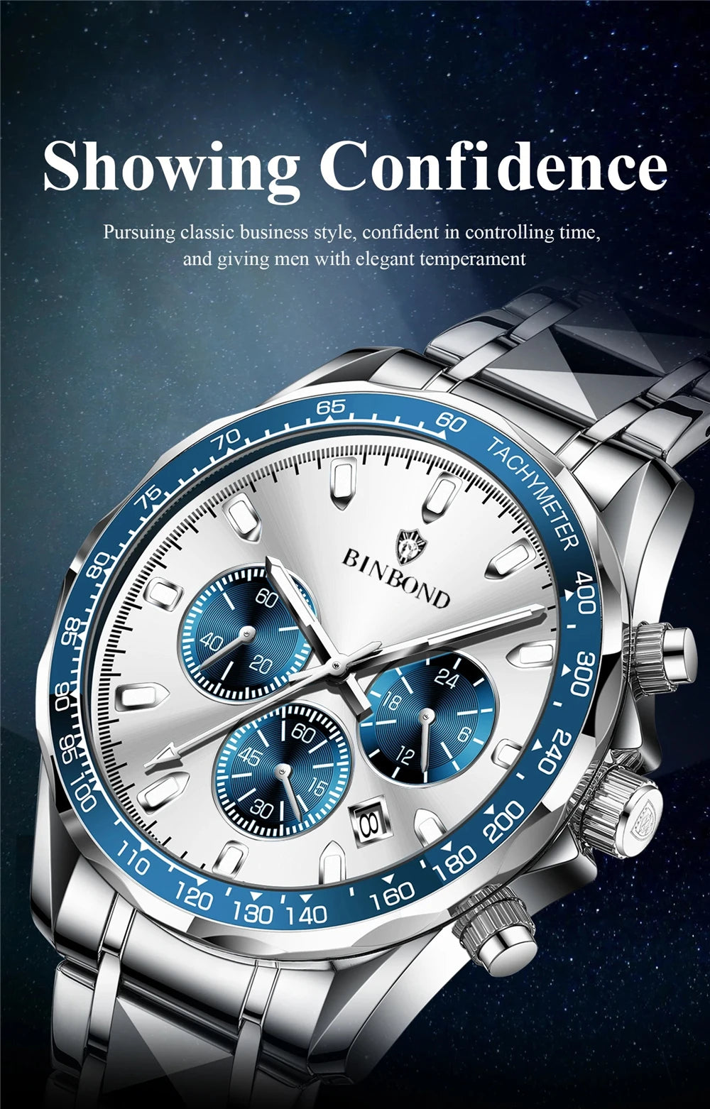 New Automatic Watch For Man Small Dial Blue Digital Fashion Quartz Wristwatches Men Clock Luxury Watches Mens Gifts Cadeau Homme