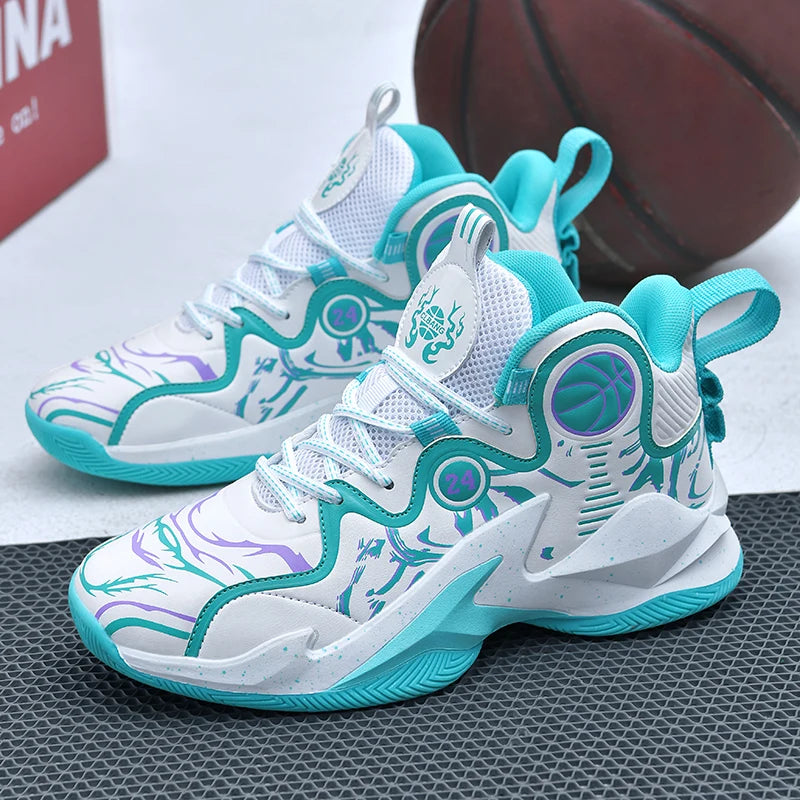 Men Basketball Shoes Fashion Flat Outdoor Sports Sneakers Trendy Professional Training 2025 New Basketball Boots for Man