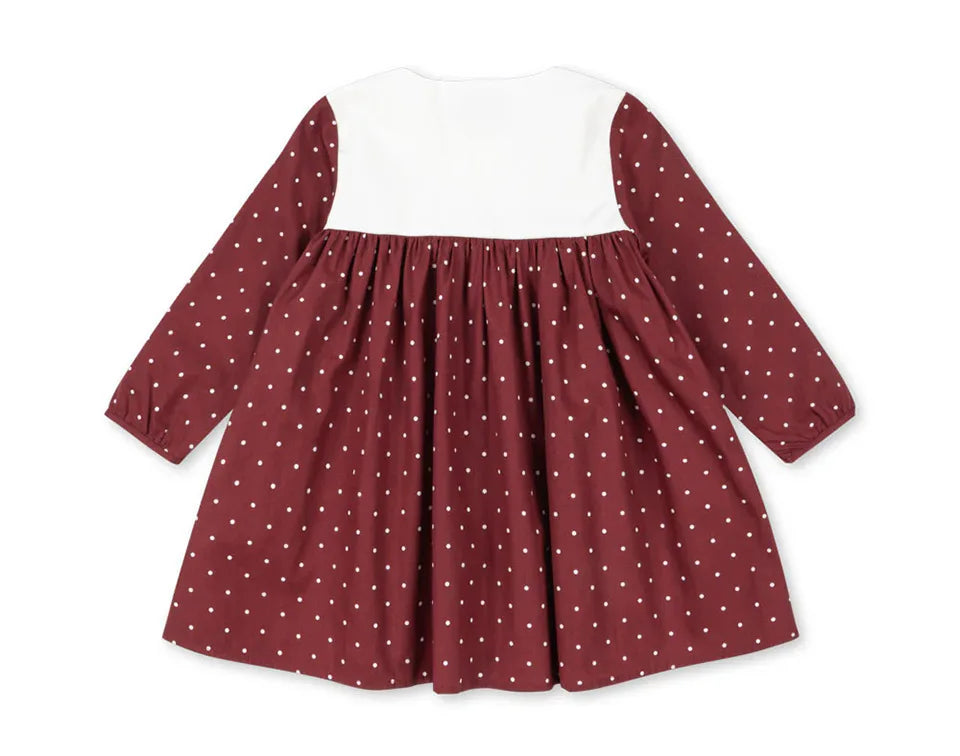 2026 KS Winter Baby girls Cartoon Lambswool Jackets Bowknot Dresses Kids Clothes Girls Cotton Shirts Corduroy Dress Flight Coats