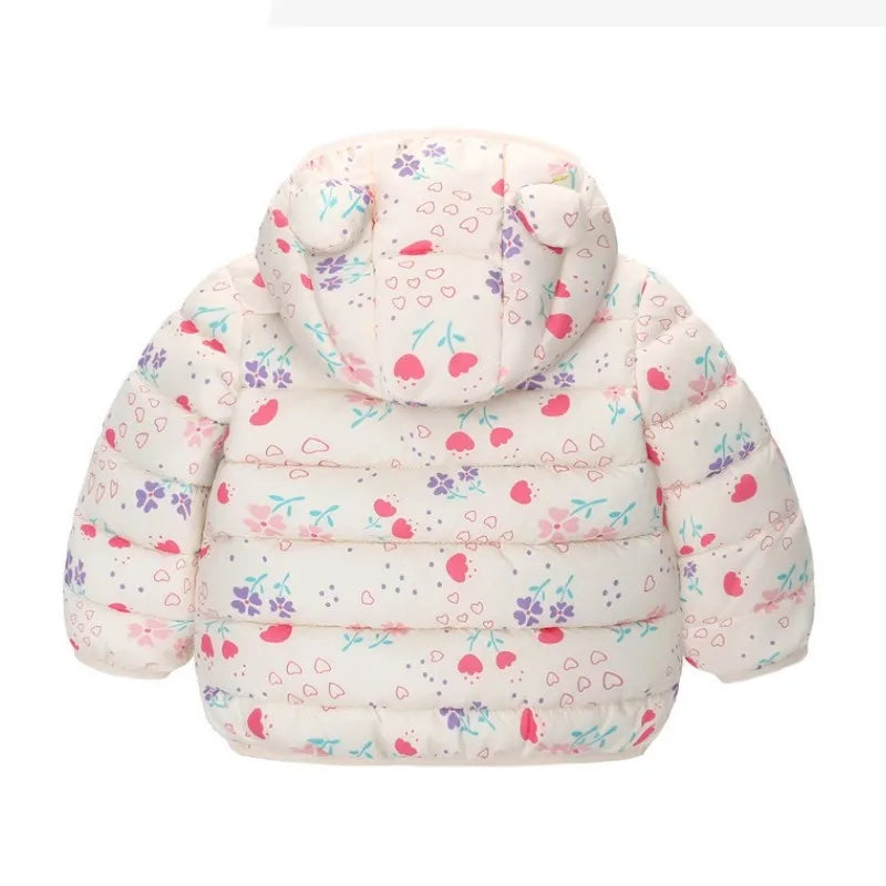 Kids Dinosaur Hooded Winter Jacket