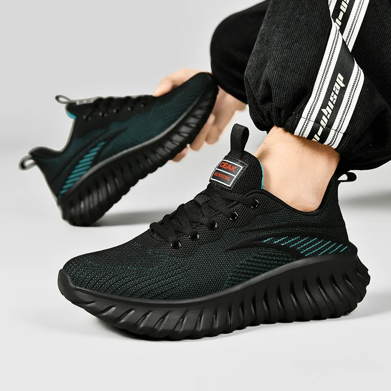 Men's Sports Shoes Breathable Walking Running Sneakers Shock-Absorbing Lightweight Non-slip Training for Men Jogging Footwear