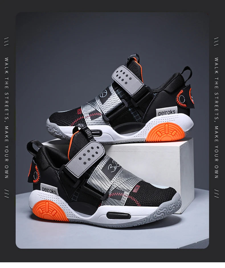 Children's Basketball Shoes For Boys Girls Non-slip Kids Sport Shoes Lightweight Outdoor Sneakers Trainers Footwear Comfortable