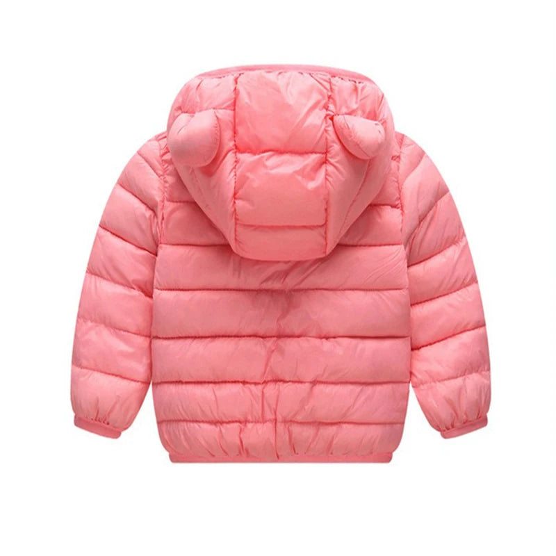 Kids Dinosaur Hooded Winter Jacket