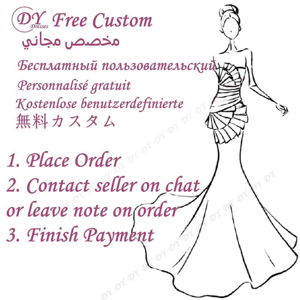 DY Arab Evening Dress Customized with Jacket Long Sleeves 2-piece Elegant Eid Al Fitr Evening Dress Strapless A Line Prom Gown