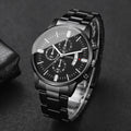 Luxury Men Business Watches Fashion Calendar Quartz Watch for Man Clock Relogio Masculino Montre Homme（Without Box）