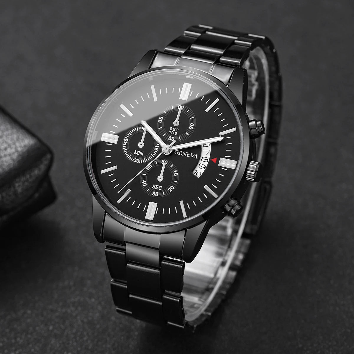 Luxury Men Business Watches Fashion Calendar Quartz Watch for Man Clock Relogio Masculino Montre Homme（Without Box）