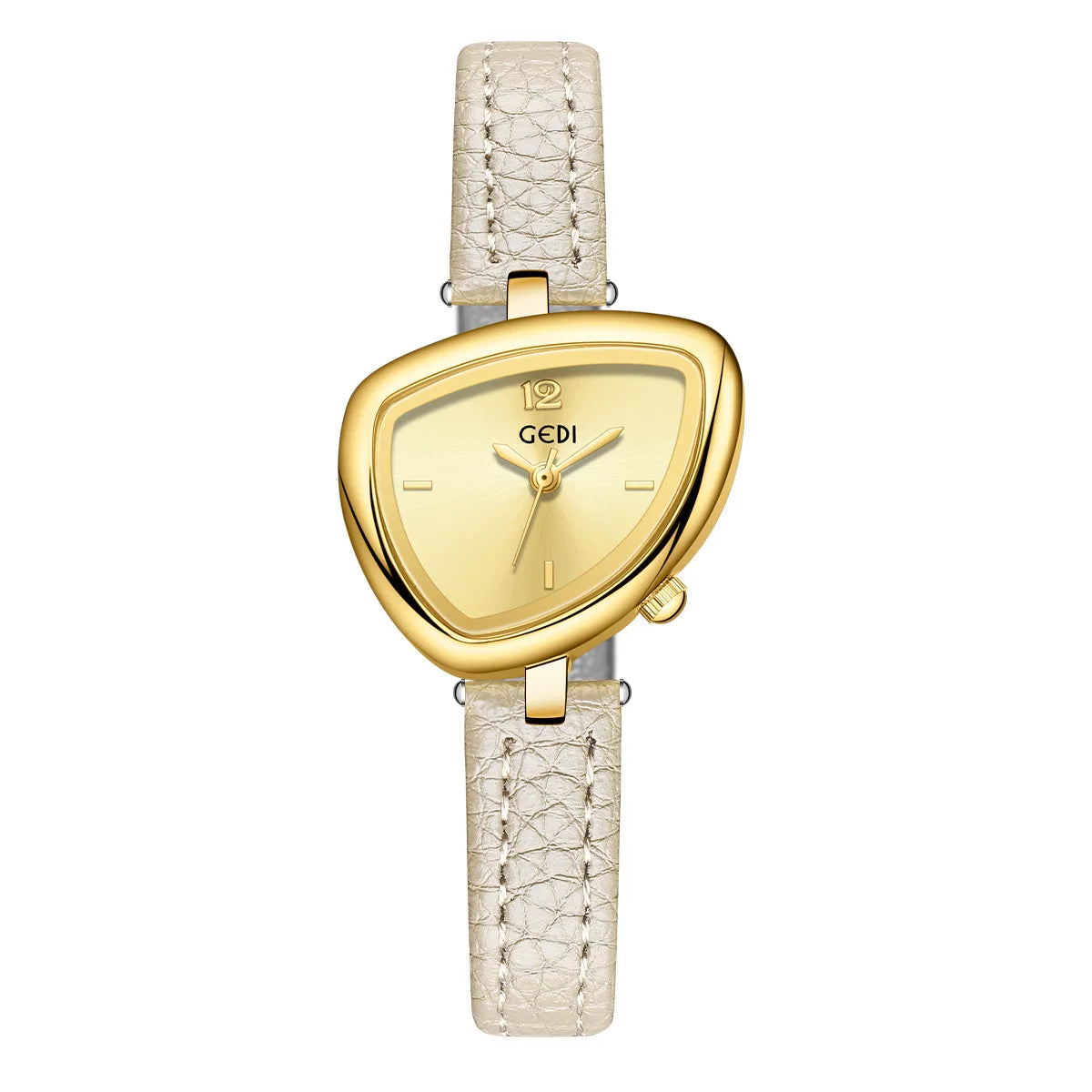 Luxury Design: Unusual Watch with Triangular Fashion and Sophisticated Style Fashionable Quartz Stainless Steel Watch Gift
