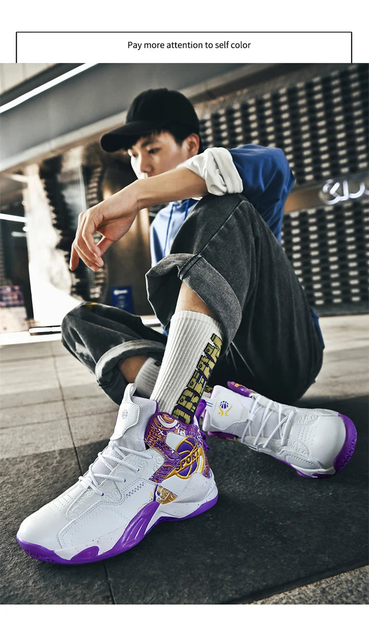 Men's Basketball Shoes Street Basketball Designer Sports Shoes High Quality Sneakers Shoes for Male Cushioning Hombre Zapatillas
