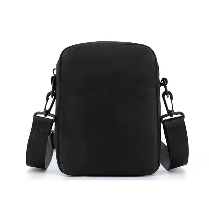 Stylish Casual Crossbody Bag for Men, Minimalist Nylon Shoulder Purse with Front Pocket, Ideal for Daily Commute