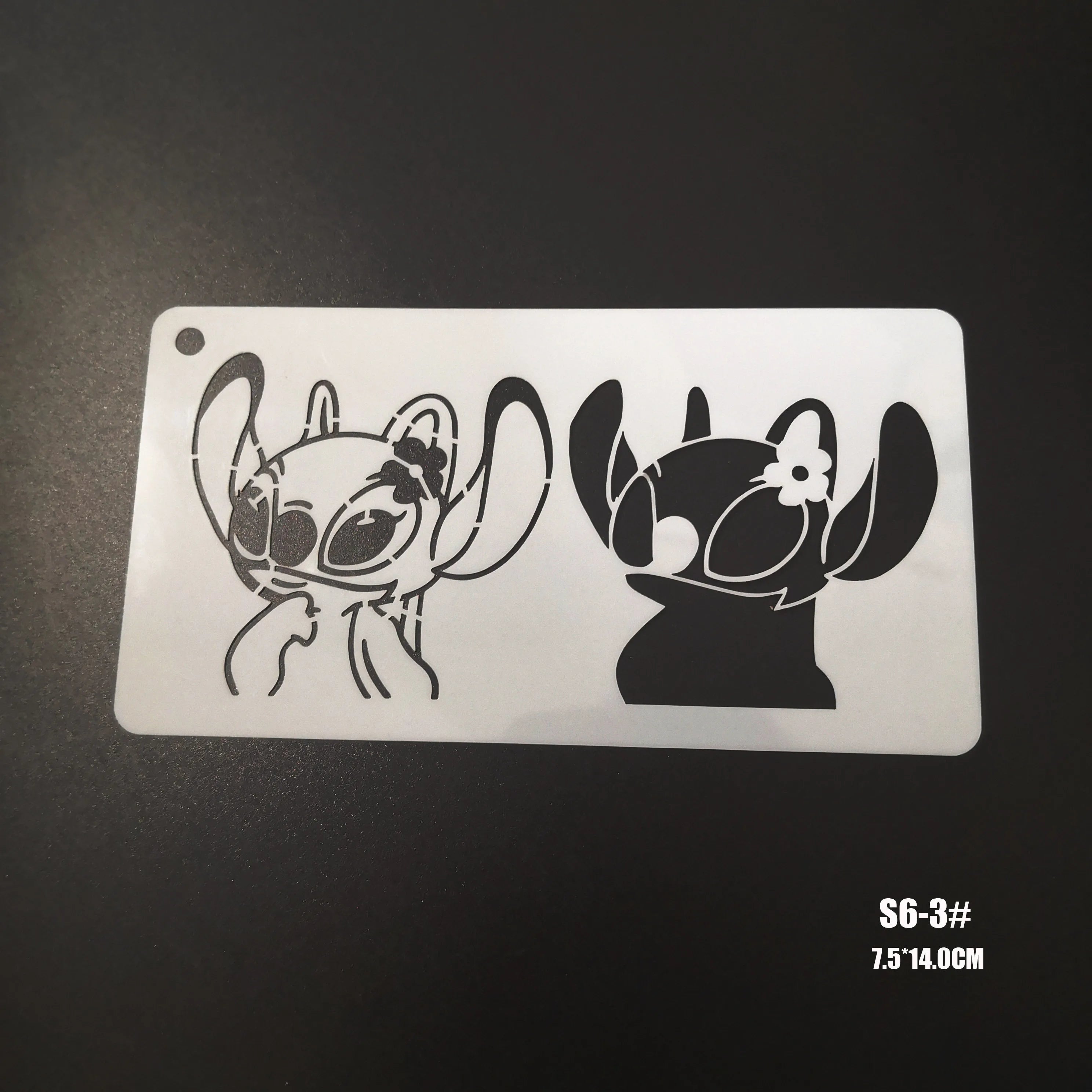 Stitch Stencils Face Painting DIY Makeup Template Cartoon Template Audlts Kids Face Body Paint Makeup Tools