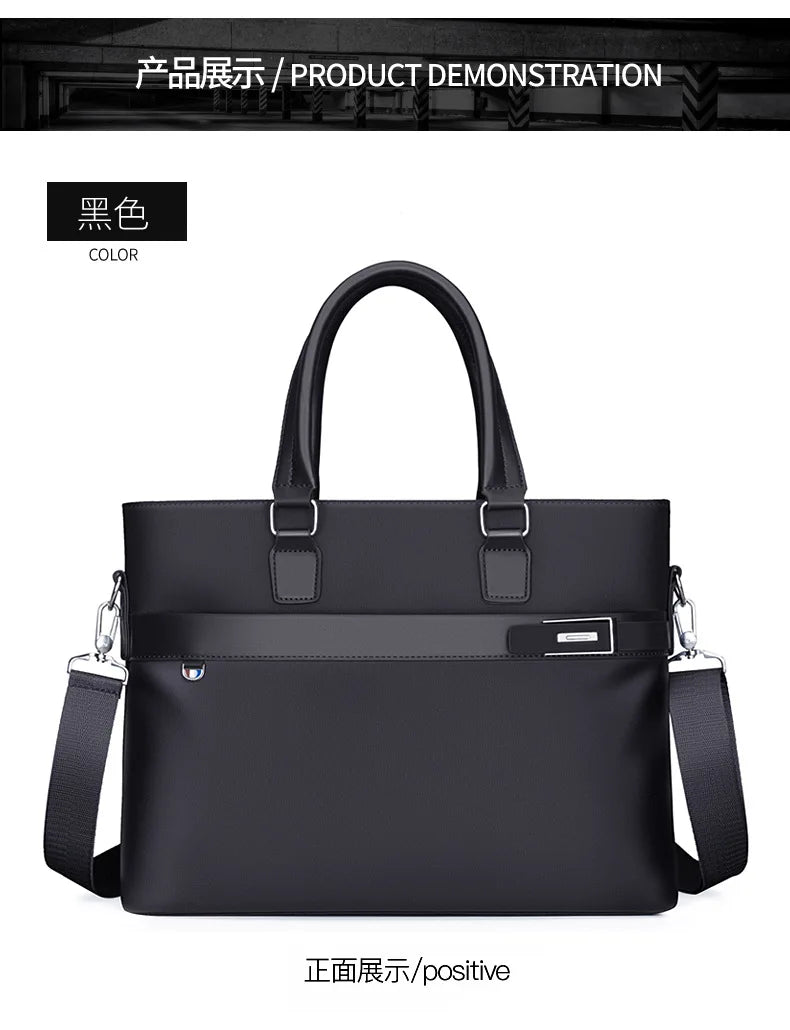 Men's Handbag Business Travel Crossbody Laptop Bag Large Capacity Commuting Office Shoulder Bag