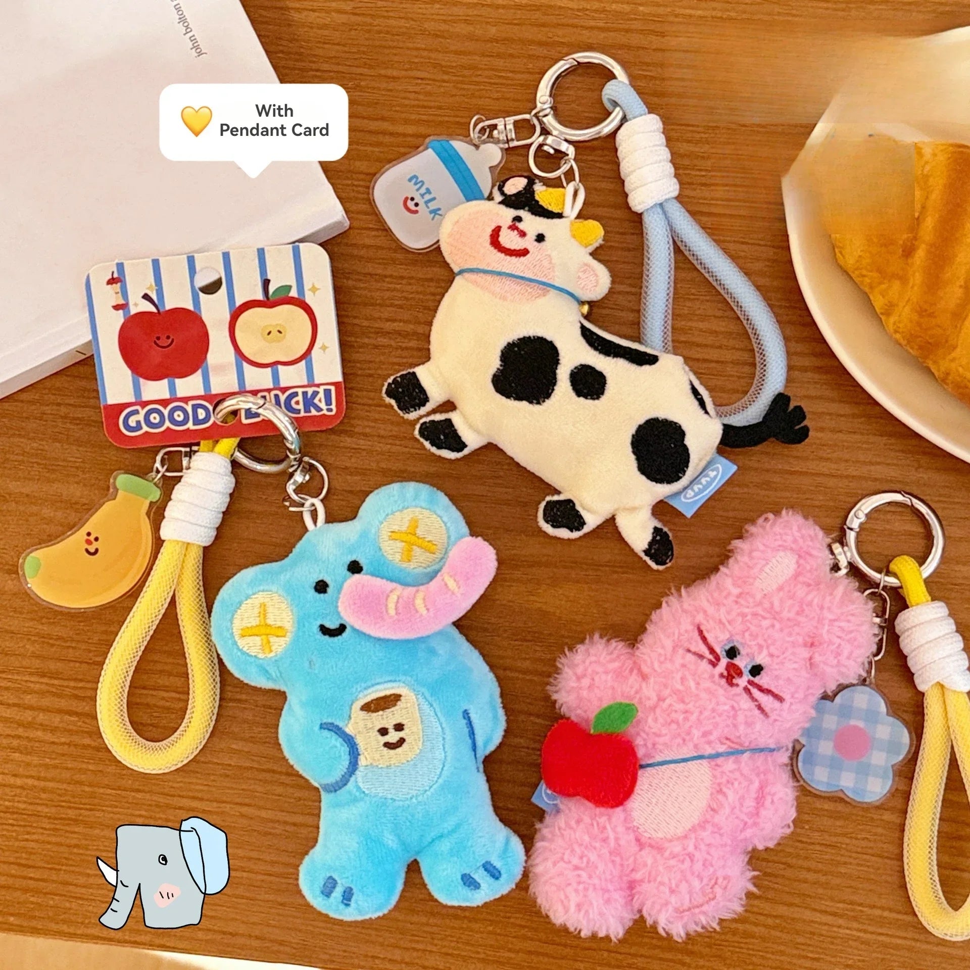 Lovely  Pet Doll Pendant Backpack Keychain Versatile Pendant Girlfriend Couple Small Gift 2025