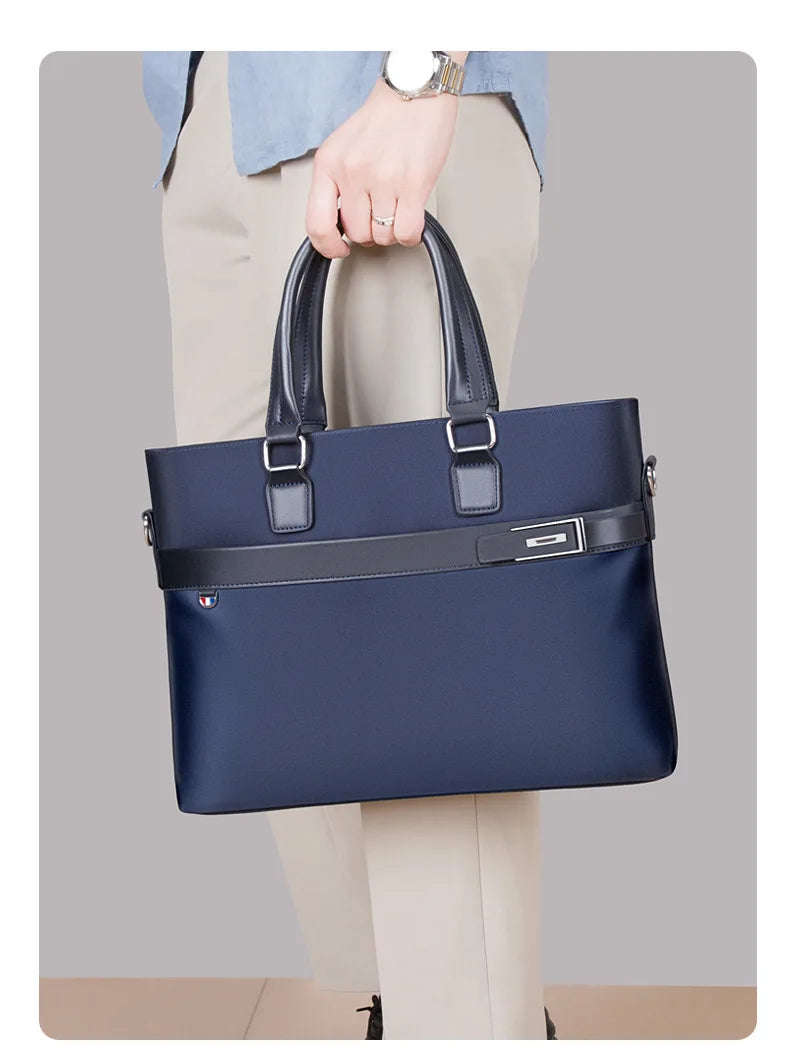 Men's Handbag Business Travel Crossbody Laptop Bag Large Capacity Commuting Office Shoulder Bag