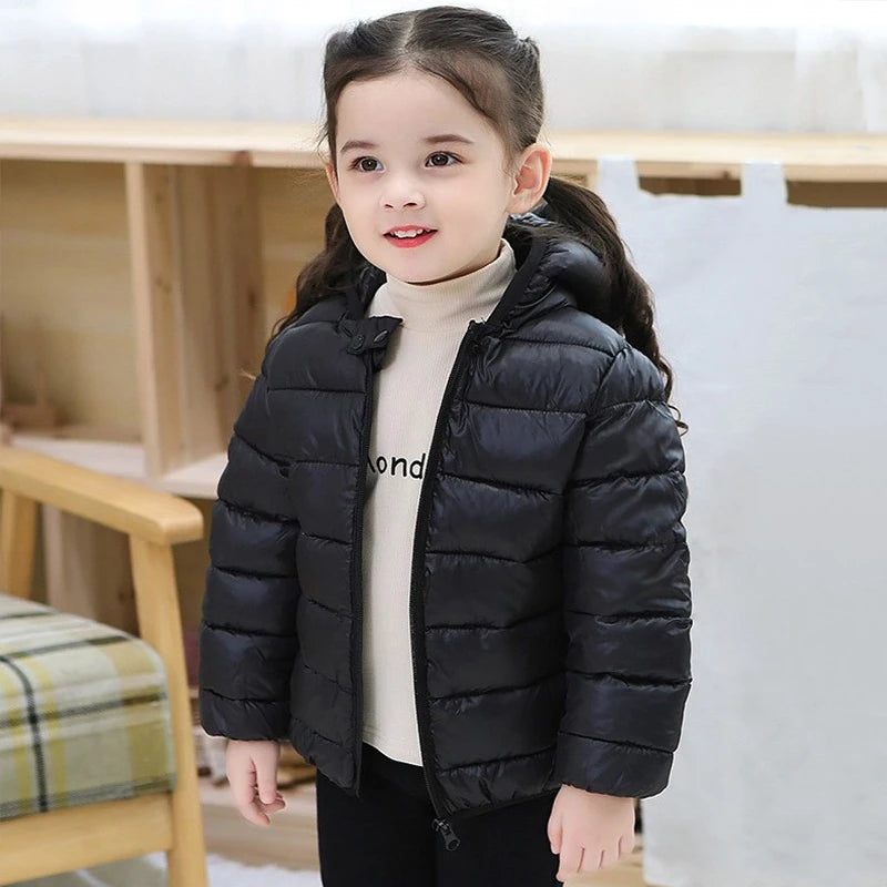 Kids Dinosaur Hooded Winter Jacket