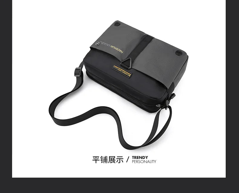 2025 New Men Messenger Bag Waterproof Nylon Small Satchel Shoulder bag Casual Travel Crossbody bags For Male Belt Handbag Man 가방