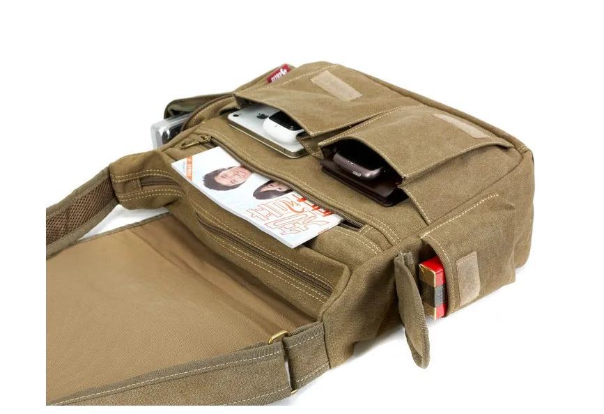 Men's Vintage Canvas Bag Men Casual Crossbody Bag For Men Messenger Bag Man Travel Shoulder Bags Bolsa Masculina High Quality