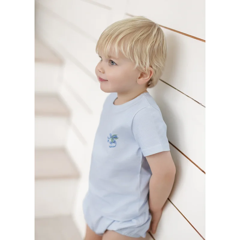 Ali Layette SS26 Striped And Cherry Collection Cotton Family Matching Hat  Blanket Rompers Sets