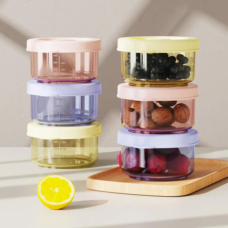 6 Pcs Baby Food Storage Containers - PP Material Steamable & Leak-Proof, Infant Feeding Bowls for Freshness, Stackable Organizer