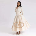 DY Arab Evening Dress Customized with Jacket Long Sleeves 2-piece Elegant Eid Al Fitr Evening Dress Strapless A Line Prom Gown