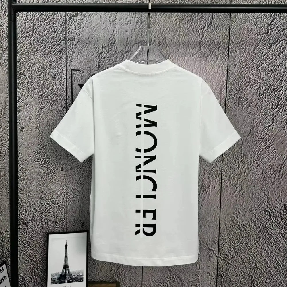 Designer luxury cotton shirt with classic spring and summer patterns suitable for both men and women round neck printed T-shirt