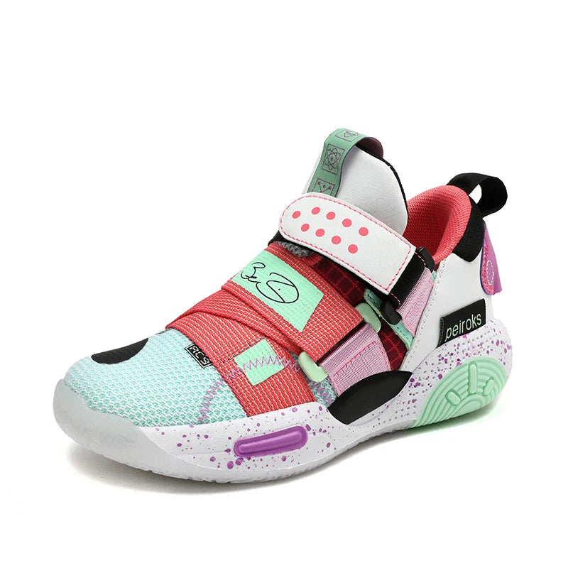 Children's Basketball Shoes For Boys Girls Non-slip Kids Sport Shoes Lightweight Outdoor Sneakers Trainers Footwear Comfortable