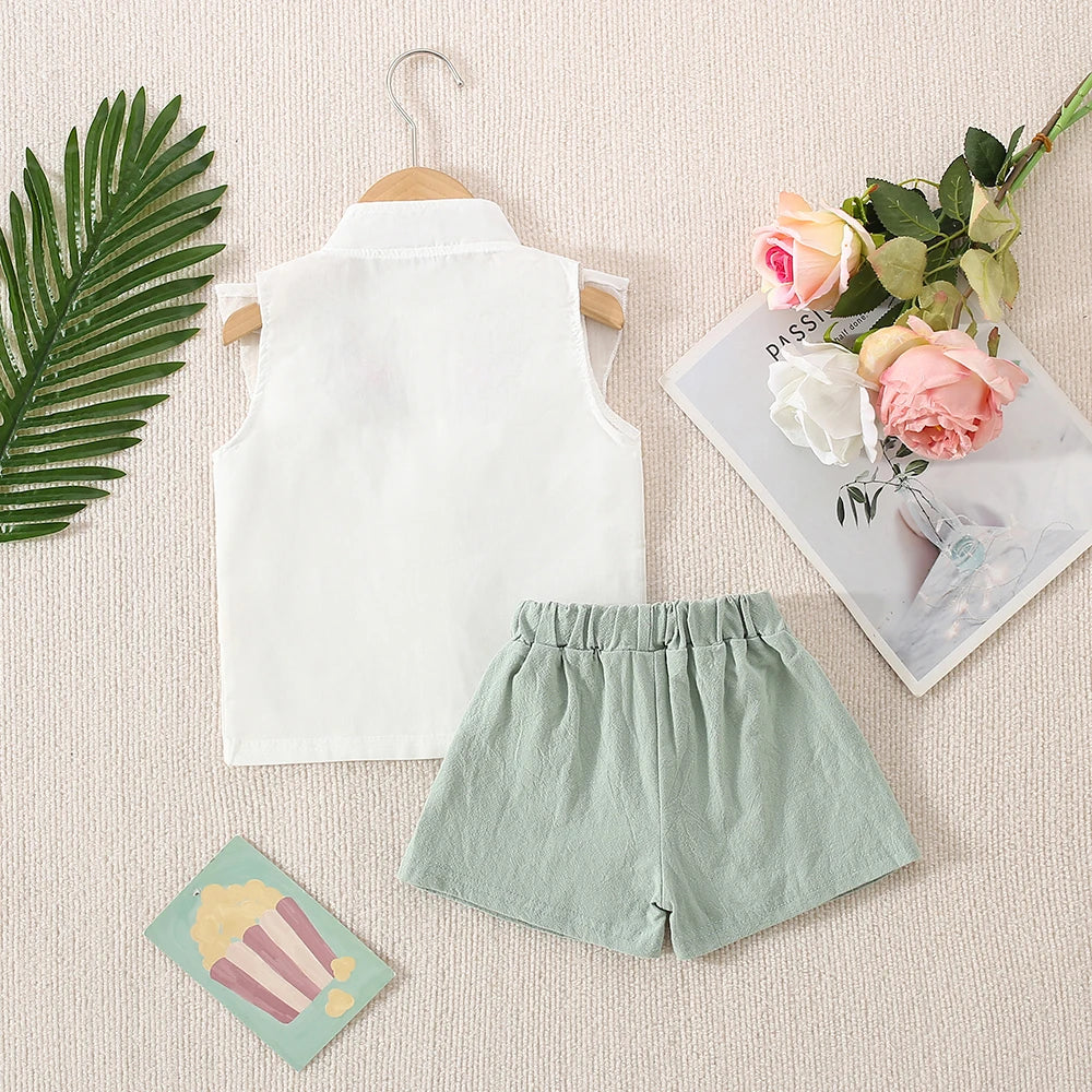 Little Blossom Floral Embroidered Cotton Set for Baby Girls 🌸