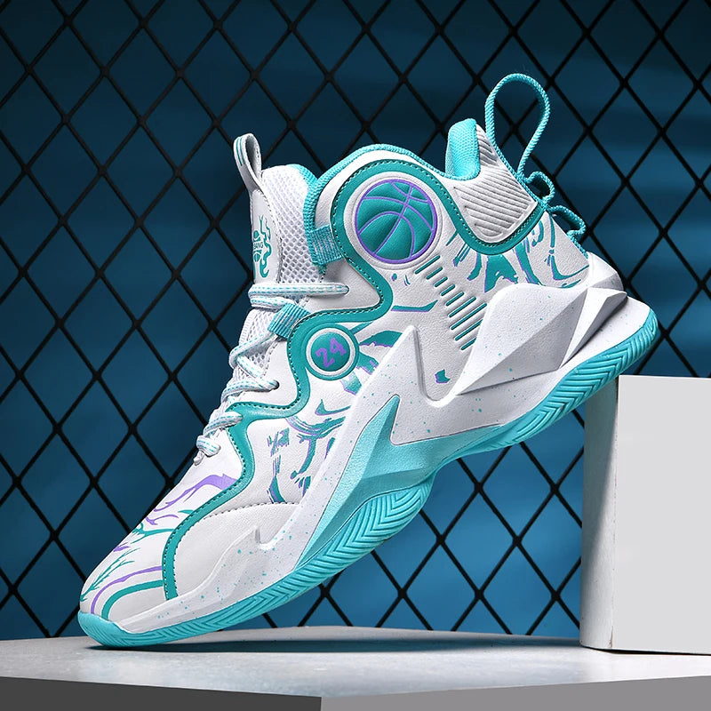 Men Basketball Shoes Fashion Flat Outdoor Sports Sneakers Trendy Professional Training 2025 New Basketball Boots for Man
