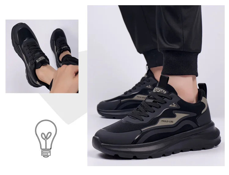 Men's shoes 2026 new trendy soft soled casual shoes for spring and summer, breathable and comfortable running sports shoes