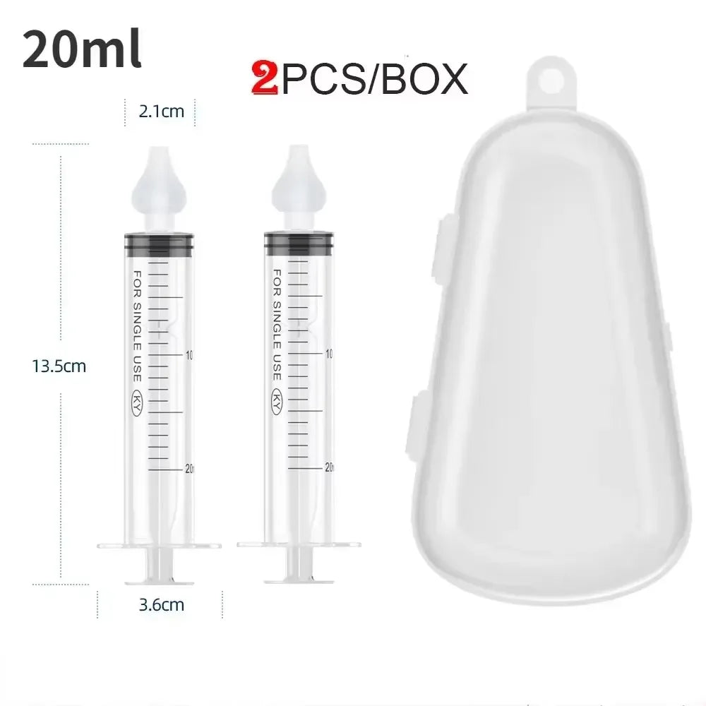 3pcs/box Newborn Baby Safety Nose Cleaner Kids Vacuum Suction Nasal Aspirator Set Infants Medicine Dropper Accessories Baby Care