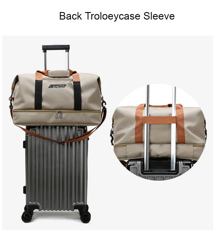 Sports handbag,fitness bag,expandable travel bag with large capacity.Perfect for gym,weekend trips,and carry-on,and versatile.