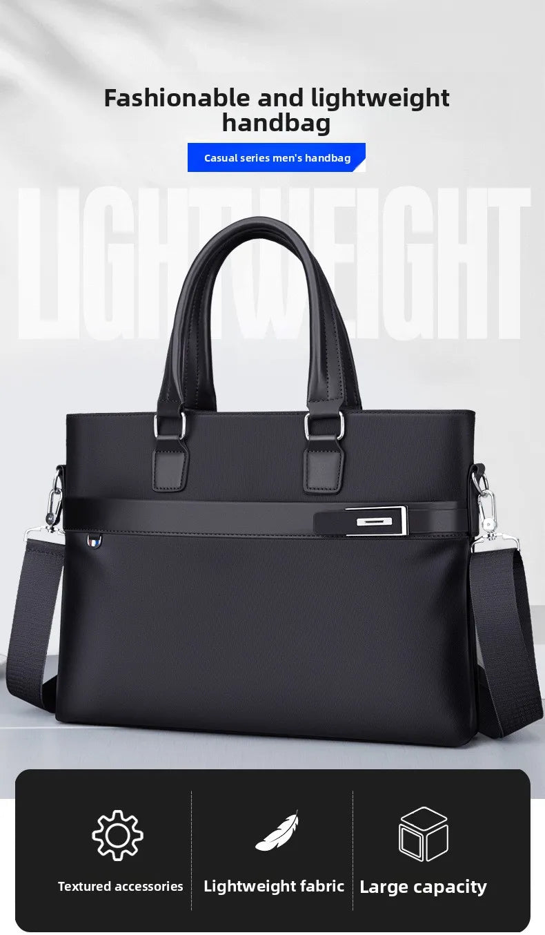 Men's Handbag Business Travel Crossbody Laptop Bag Large Capacity Commuting Office Shoulder Bag