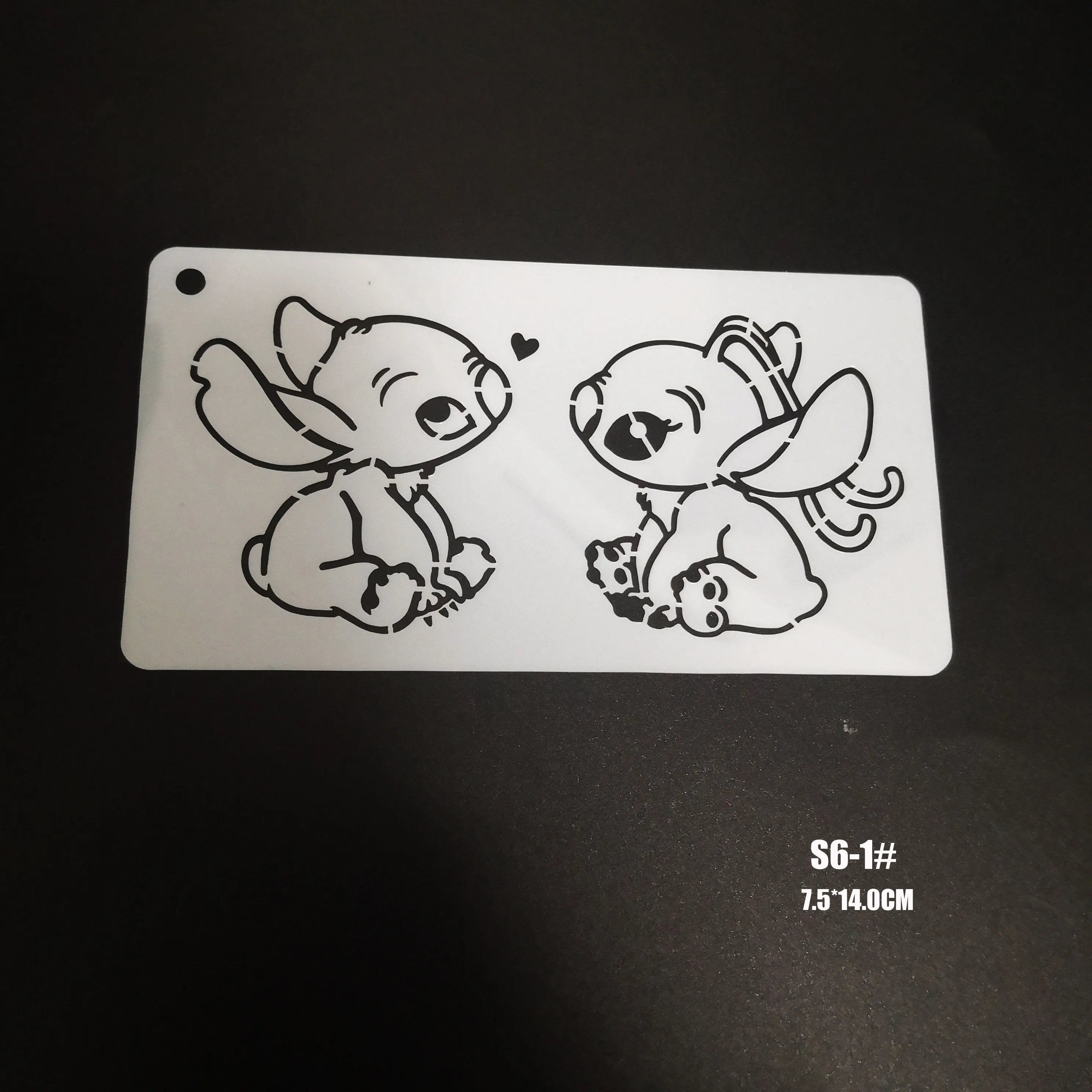 Stitch Stencils Face Painting DIY Makeup Template Cartoon Template Audlts Kids Face Body Paint Makeup Tools