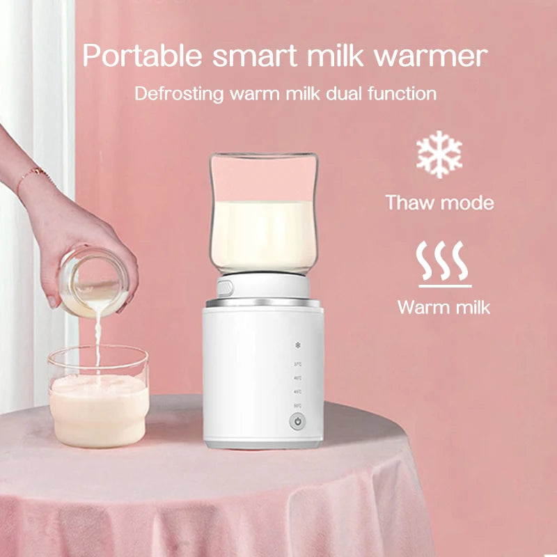 BornBL N1 Portable Bottle Warmer Travel Baby Bottle Warmer for Breastmilk On The Go Travel Bottle Warmer Leak-Proof