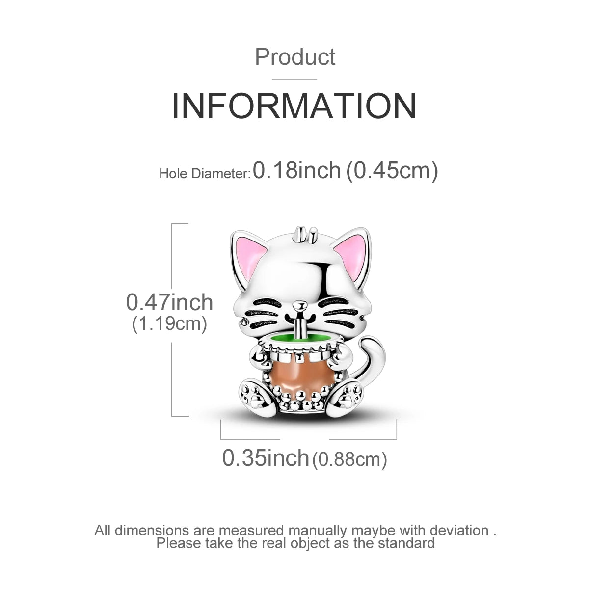 Original Charms 925 Silver Cute Animals Cat Bear Bead For Silver Bracelet Diy Fahsion Jewelry