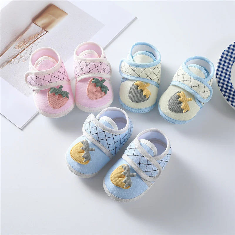 Soft Baby First Walker Shoes – Comfortable Cotton Shoes for Newborns & Infants (0-12 Months)