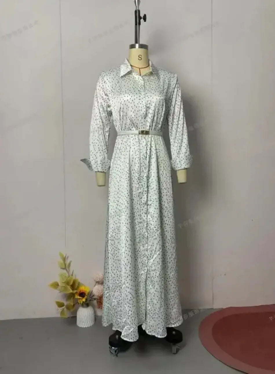 Eid Women Dress Muslim Abaya Floral Print Party Jalabiya Ramadan Long Dresses Vestidos Largos Arab Long Robe Morocco Kaftan