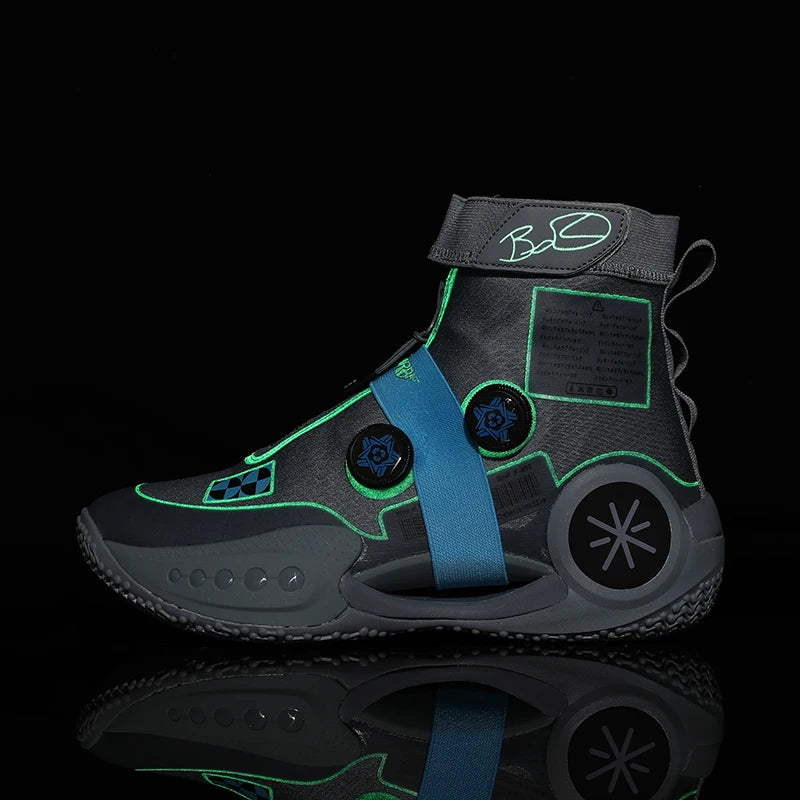 Men's Basketball Shoes Breathable Cushioning Non-Slip Wearable Runing Shoes Gym Training Athletic Basketball Sneakers for Women