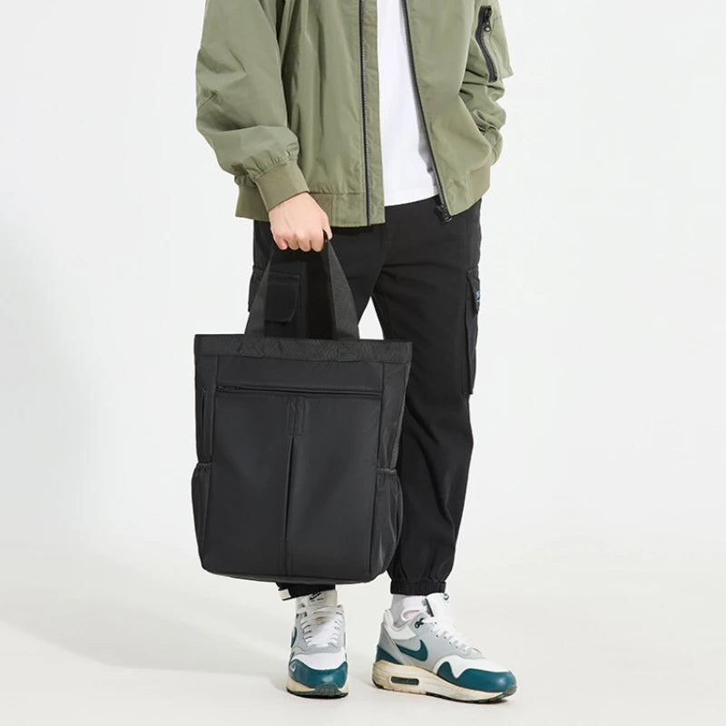 Large Tote Bag for Men 2025 Vintage Oxford Cloth Big Man Handbags Japanese Korean Luxury Brand Male Hand Bag Black Briefcase