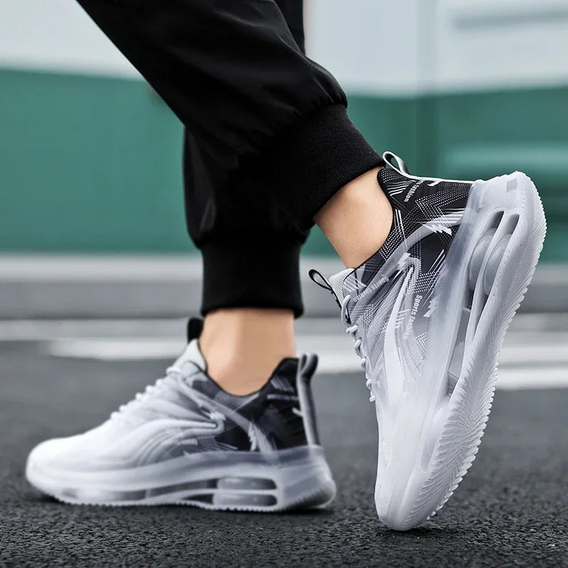 Men's Fashionable Basketball Shoes, with Air Cushioning, Comfortable and Non-Slip, Breathable and Shock-Absorbing,
