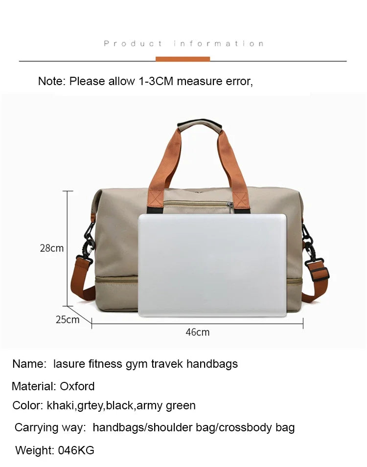 Sports handbag,fitness bag,expandable travel bag with large capacity.Perfect for gym,weekend trips,and carry-on,and versatile.