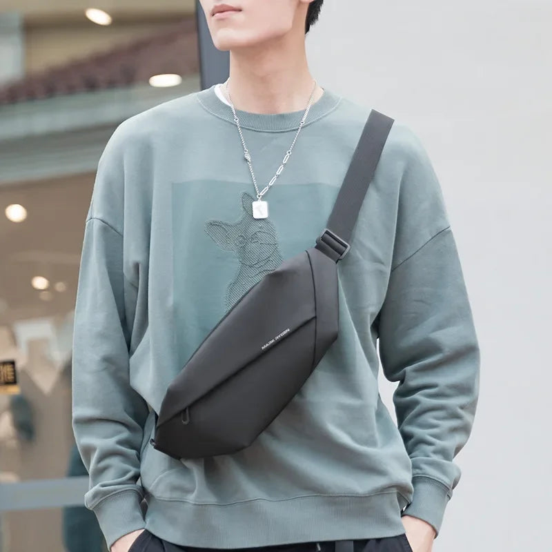 Mark Ryden Men's handbag Man Belt Pouch Sports  Casual Cycling Small Waist Pack Crossbody Bag Shoulder Bag Men's Crossbody Chest