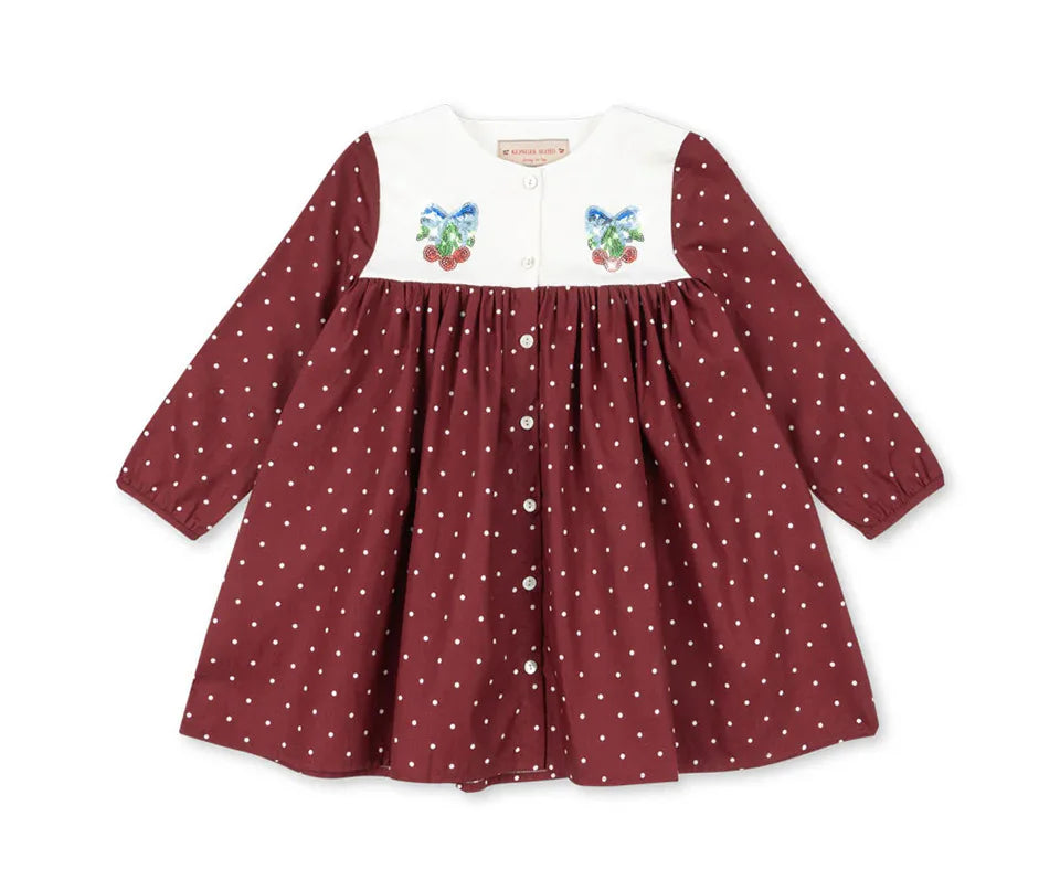 2026 KS Winter Baby girls Cartoon Lambswool Jackets Bowknot Dresses Kids Clothes Girls Cotton Shirts Corduroy Dress Flight Coats