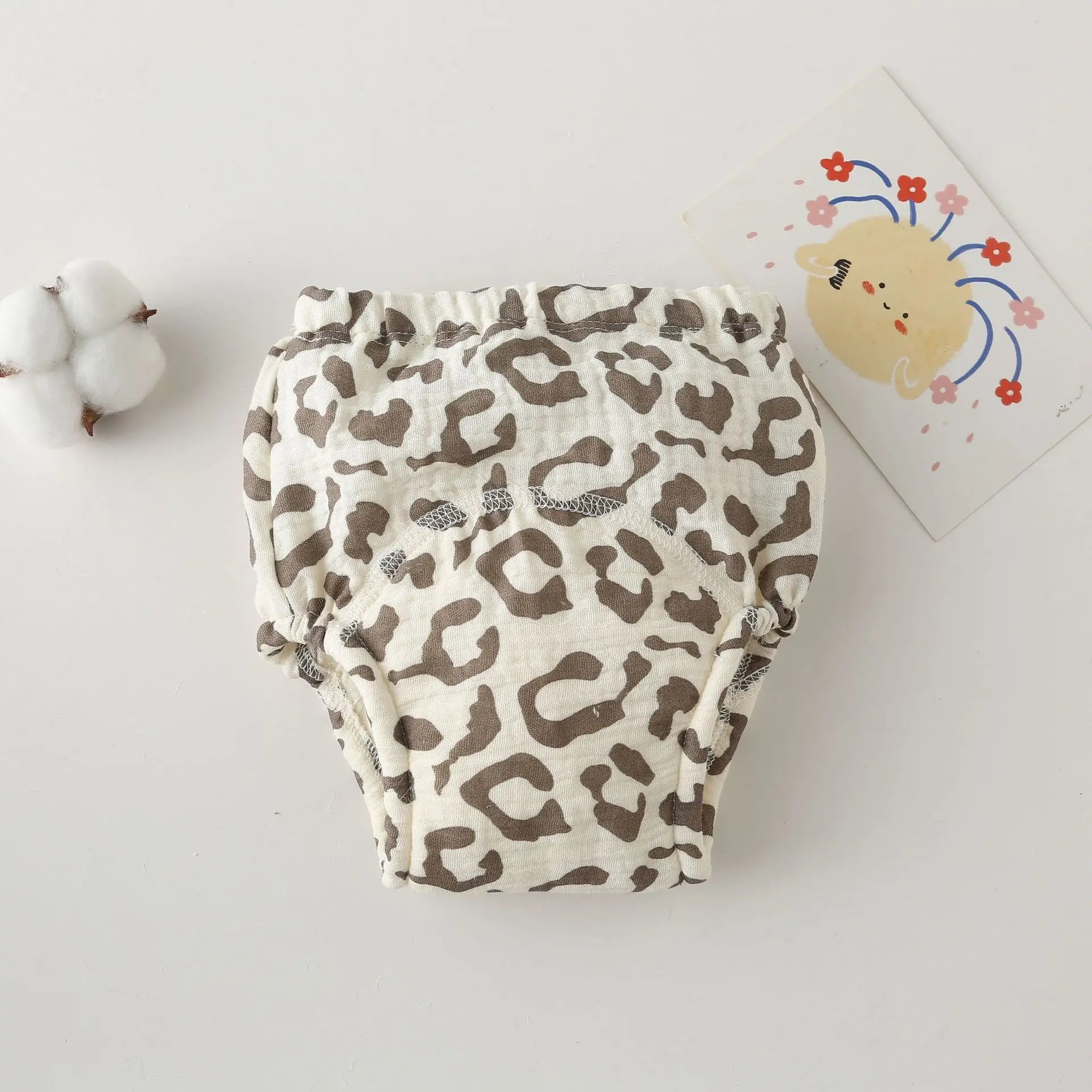 Korean Style Cotton Baby Waterproof Training Pants New Baby Diaper Infant Washable Shorts Nappy Panties Nappy Changing Underwear