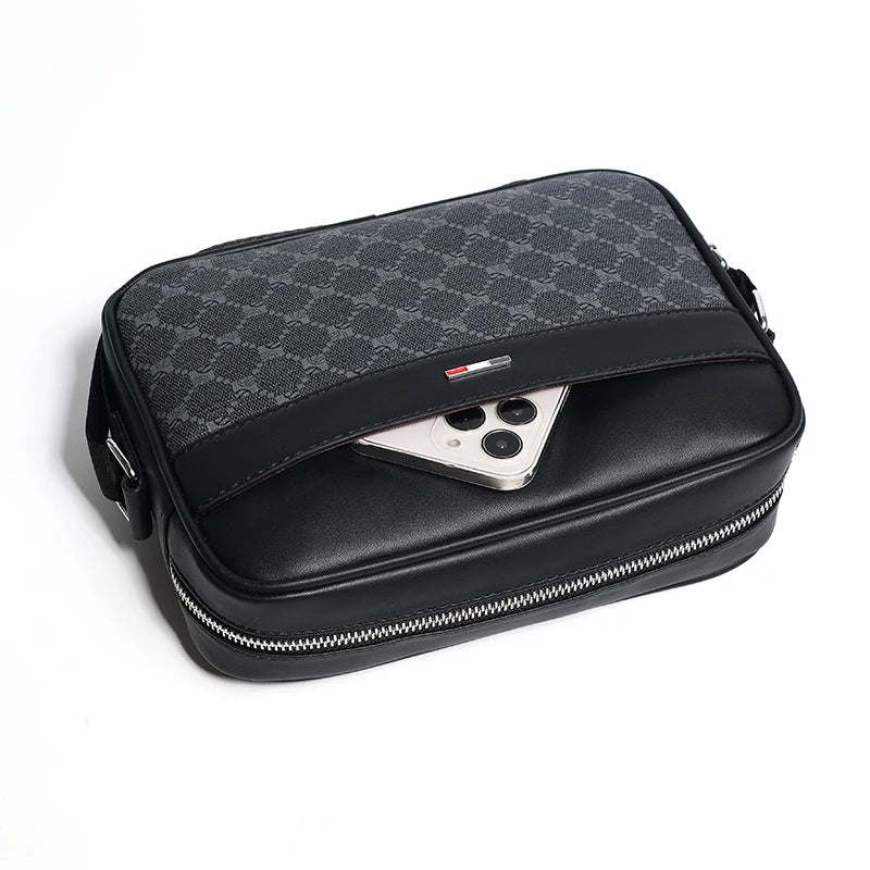 Designer Leather Crossbody Bag for Men Bags New Luxury Brand Casual Man Messenger Bag Fashion Male Bag Sling Pack Shoulder Bags